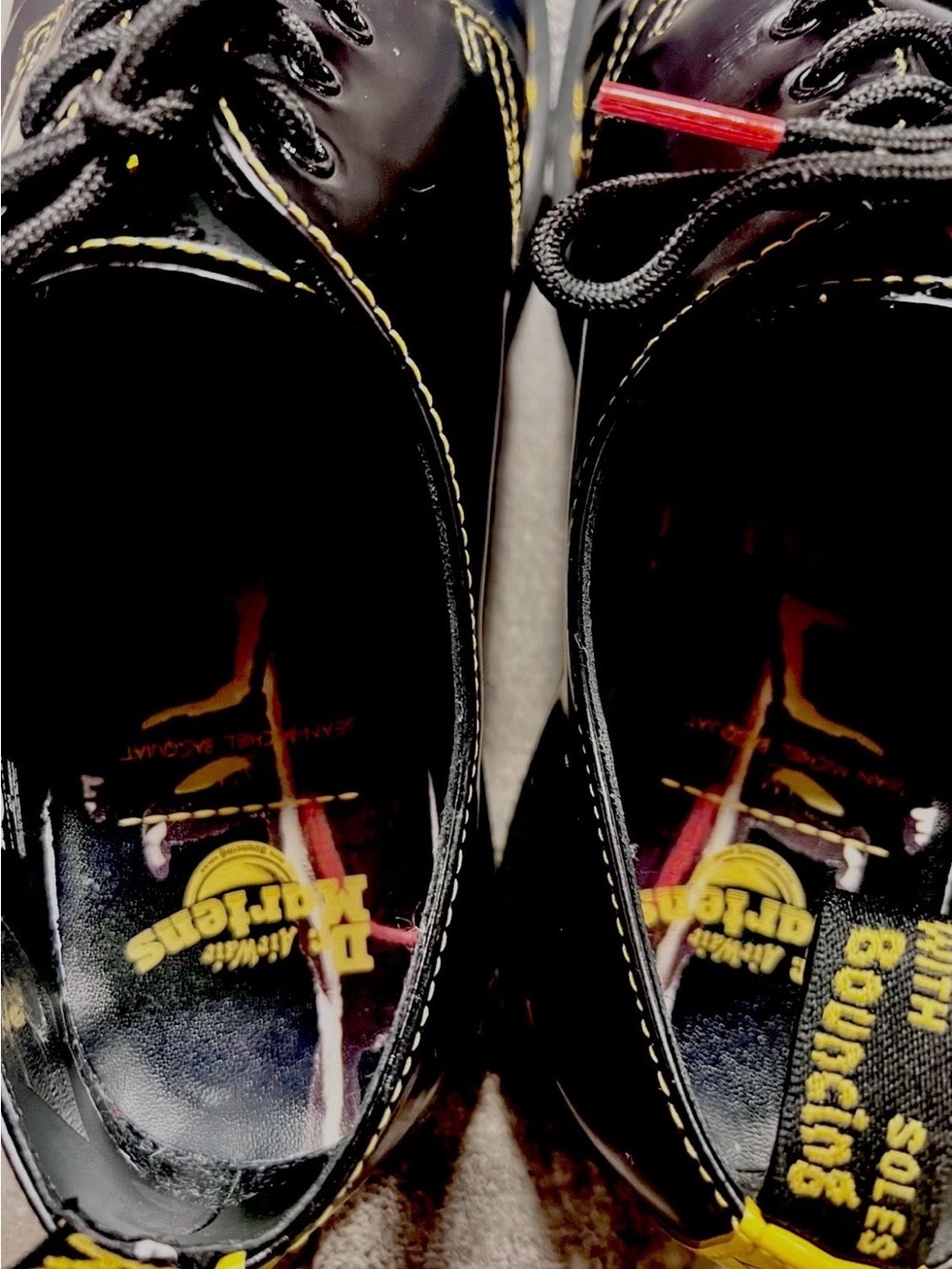 Dr Martens Jean Basquiat Collaboration 1461 release M 10 W 11 no box - Picture 4 of 12